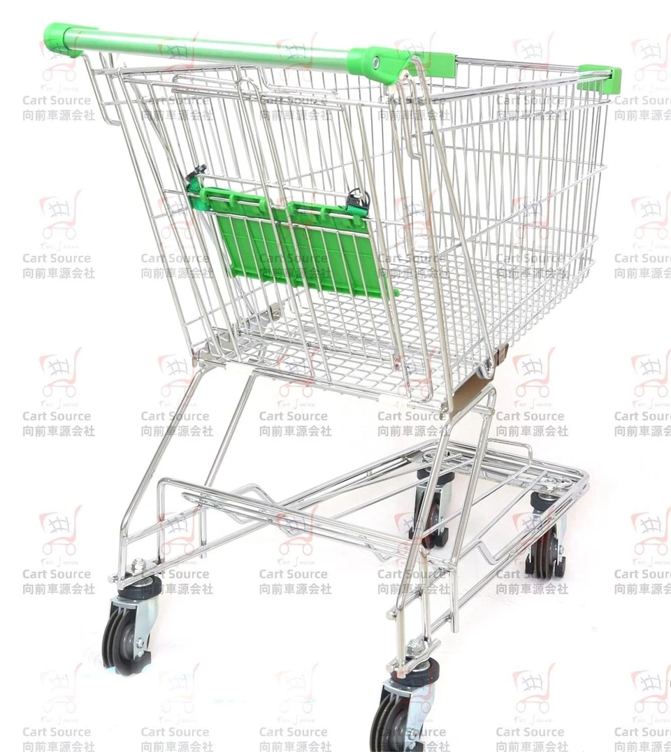 Asian Style Shopping Cart (65L, 85L, 100L) Chrome Plated Shopping Cart