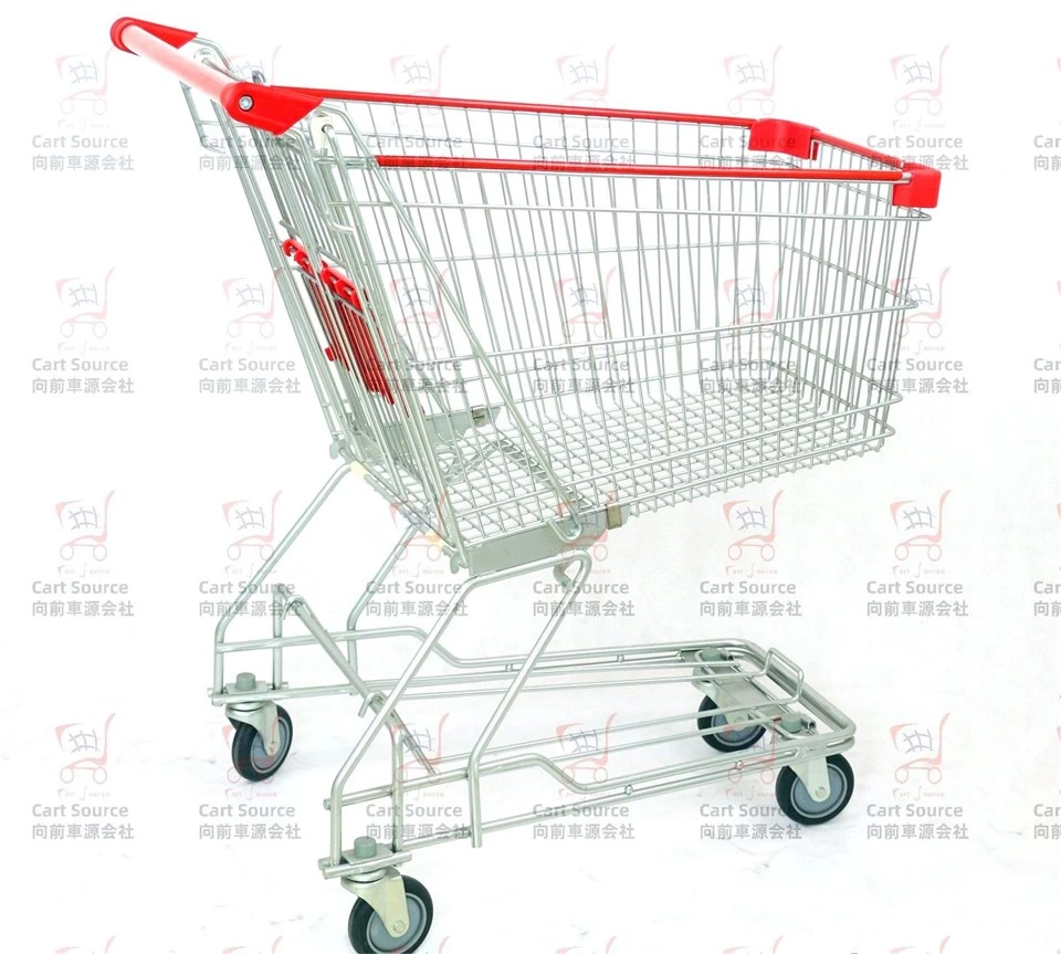Asian Style Shopping Cart (65L, 85L, 100L) Chrome Plated Shopping Cart
